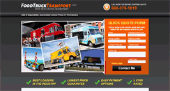 Desktop Screenshot of foodtrucktransport.com